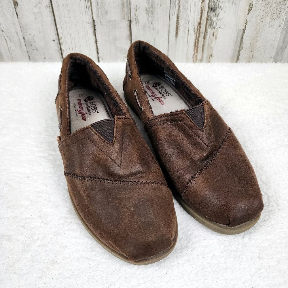 Bobs by Skechers Chill Lugs Urban Spell Slip On Flats Brown Size 7